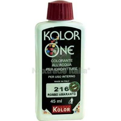 12PZ TONALIZZATORE ACQUA KOLORONE 216 ROSSO AMARANTO ML 45 — Tonalizzatori e finiture legno — rif. FERX.VIR8360408 12PZ TONALIZZATORE ACQUA KOLORONE 216 ROSSO AMARANTO ML 45 — Tonalizzatori e finiture legno — rif. FERX.VIR8360408