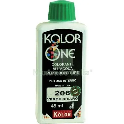 12PZ TONALIZZATORE ACQUA KOLORONE 206 VERDE CHIARO ML 45 — Tonalizzatori e finiture legno — rif. FERX.VIR8360409 12PZ TONALIZZATORE ACQUA KOLORONE 206 VERDE CHIARO ML 45 — Tonalizzatori e finiture legno — rif. FERX.VIR8360409