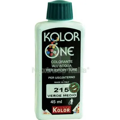 12PZ TONALIZZATORE ACQUA KOLORONE 215 VERDE MEDIO ML 45 — Tonalizzatori e finiture legno — rif. FERX.VIR8360411