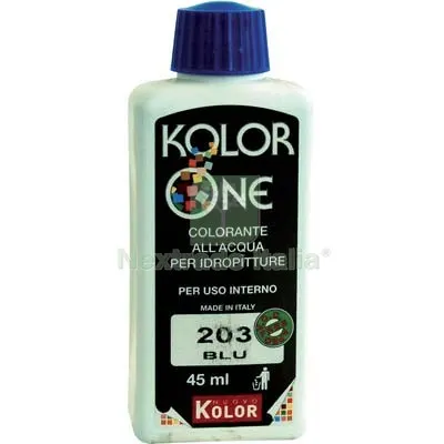 12PZ TONALIZZATORE ACQUA KOLORONE 203 BLU ML 45 — Tonalizzatori e finiture legno — rif. FERX.VIR8360413 12PZ TONALIZZATORE ACQUA KOLORONE 203 BLU ML 45 — Tonalizzatori e finiture legno — rif. FERX.VIR8360413