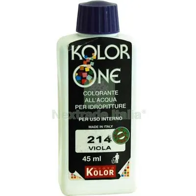 12PZ TONALIZZATORE ACQUA KOLORONE 214 VIOLA ML 45 — Tonalizzatori e finiture legno — rif. FERX.VIR8360415