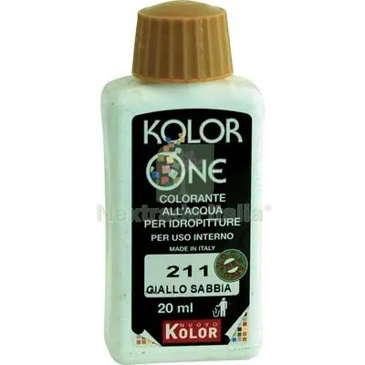 12PZ TONALIZZATORE ACQUA KOLORONE 211 GIALLO SABBIA ML 20 — Tonalizzatori e finiture legno — rif. FERX.VIR8360422 12PZ TONALIZZATORE ACQUA KOLORONE 211 GIALLO SABBIA ML 20 — Tonalizzatori e finiture legno — rif. FERX.VIR8360422