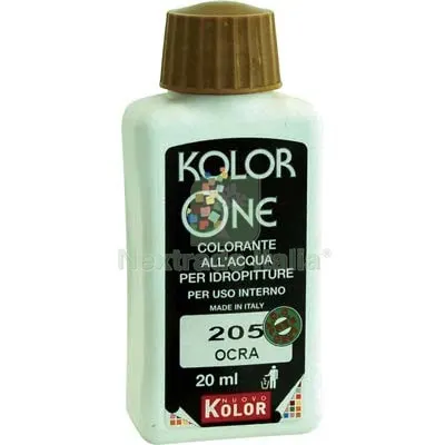 12PZ Tonalizzatore Acqua Kolorone 205 Ocra ML 20 — Tonalizzatori e finiture legno — rif. FERX.VIR8360424 12PZ Tonalizzatore Acqua Kolorone 205 Ocra ML 20 — Tonalizzatori e finiture legno — rif. FERX.VIR8360424