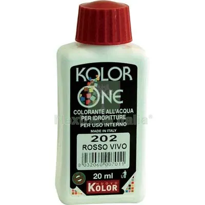 12PZ Tonalizzatore Acqua Kolorone 202 Rosso Vivo ML 20 — Tonalizzatori e finiture legno — rif. FERX.VIR8360426 12PZ Tonalizzatore Acqua Kolorone 202 Rosso Vivo ML 20 — Tonalizzatori e finiture legno — rif. FERX.VIR8360426