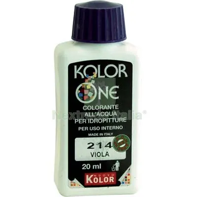 12PZ TONALIZZATORE ACQUA KOLORONE 214 VIOLA ML 20 — Tonalizzatori e finiture legno — rif. FERX.VIR8360434