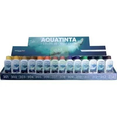 ESPOSITORE TONALIZZATORE AQUATINTA 14 POSTI — Tonalizzatori e finiture legno — rif. FERX.VIR8360439