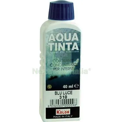 10PZ TONALIZZATORE ACQUA AQUATINTA 310 BLU LUCE ML 40 — Tonalizzatori e finiture legno — rif. FERX.VIR8360449 10PZ TONALIZZATORE ACQUA AQUATINTA 310 BLU LUCE ML 40 — Tonalizzatori e finiture legno — rif. FERX.VIR8360449