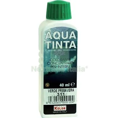 10PZ TONALIZZATORE ACQUA AQUATINTA 311 VERDE PRIMAVERA ML 40 — Tonalizzatori e finiture legno — rif. FERX.VIR8360450 10PZ TONALIZZATORE ACQUA AQUATINTA 311 VERDE PRIMAVERA ML 40 — Tonalizzatori e finiture legno — rif. FERX.VIR8360450