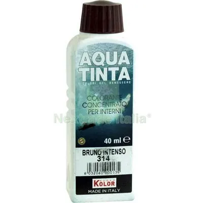 10PZ TONALIZZATORE ACQUA AQUATINTA 314 BRUNO ML 40 — Tonalizzatori e finiture legno — rif. FERX.VIR8360452 10PZ TONALIZZATORE ACQUA AQUATINTA 314 BRUNO ML 40 — Tonalizzatori e finiture legno — rif. FERX.VIR8360452