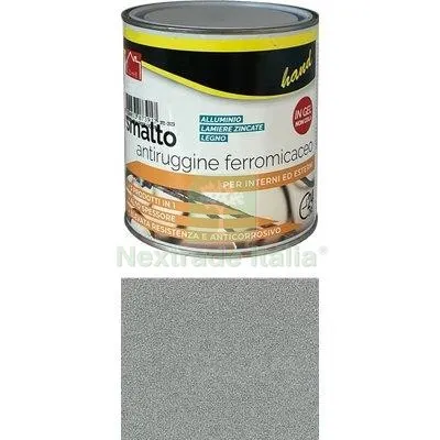6PZ Smalto Antiruggine Ferromicaceo Workit Grigio Chiaro ML 750 — Vernici e smalti — rif. FERX.VIR8360480 6PZ Smalto Antiruggine Ferromicaceo Workit Grigio Chiaro ML 750 — Vernici e smalti — rif. FERX.VIR8360480