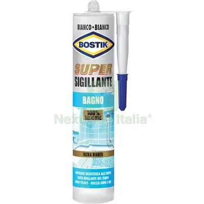 3PZ Silicone Super Sigillante Bagno Bostik Bianco ML 300 — Adesivi e sigillanti — rif. FERX.VIR8389603 3PZ Silicone Super Sigillante Bagno Bostik Bianco ML 300 — Adesivi e sigillanti — rif. FERX.VIR8389603