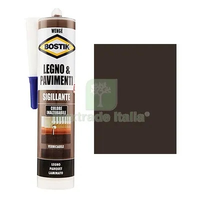 3PZ Silicone Acrilico Legno Pavimenti Bostik Wenge ML 300 Colore Wengé — Adesivi e sigillanti — rif. FERX.VIR8389616