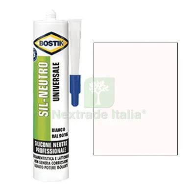 2PZ Silicone Neutro SIL Bostik Bianco RAL 9016 ML 300 Colore Bianco — Adesivi e sigillanti — rif. FERX.VIR8389631