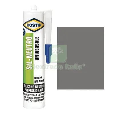 4PZ SILICONE NEUTRO SIL BOSTIK GRIGIO RAL 7004 ML 300 Colore Grigio — Adesivi e sigillanti — rif. FERX.VIR8389636 4PZ SILICONE NEUTRO SIL BOSTIK GRIGIO RAL 7004 ML 300 Colore Grigio — Adesivi e sigillanti — rif. FERX.VIR8389636