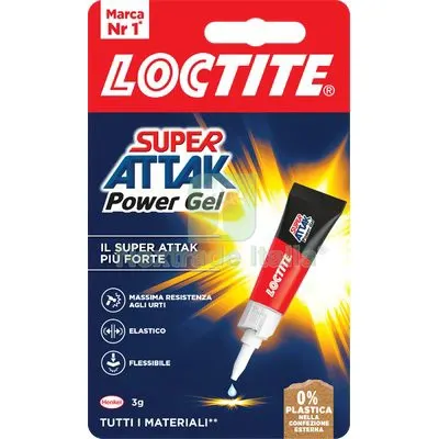 LOCTITE ATTAK POWER GEL GR 3 CF=PZ 24 — Adesivi e sigillanti — rif. FERX.VIR8390101