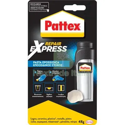 3PZ PATTEX RIPARATUTTO EXPRESS GR 48 — Adesivi e sigillanti — rif. FERX.VIR8390132 3PZ PATTEX RIPARATUTTO EXPRESS GR 48 — Adesivi e sigillanti — rif. FERX.VIR8390132