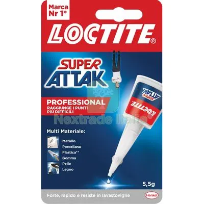 LOCTITE ATTAK PROFESSIONAL GR 5,5 CF=PZ 24 — Adesivi e sigillanti — rif. FERX.VIR8390146