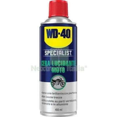 Cera Lucidante Moto Spray WD-40 Specialist ML 400 — Lubrificanti e oli — rif. FERX.VIR8390482 Cera Lucidante Moto Spray WD-40 Specialist ML 400 — Lubrificanti e oli — rif. FERX.VIR8390482
