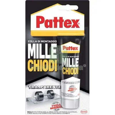 4PZ Pattex Millechiodi Trasparente GR 40 — Chiodi e graffe — rif. FERX.VIR8390648