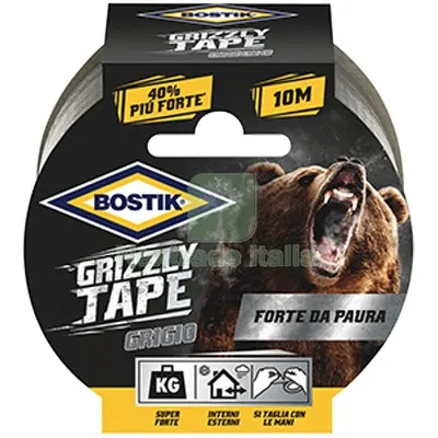 6PZ NASTRO ALTA RESISTENZA GRIZZLY BOSTIK GRIGIO MM 50 ML 25 Colore Grigio L MT 25 — Adesivi e sigillanti — rif. FERX.VIR8390656
