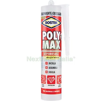 BOSTIK POLYMAX ORIGINAL EXPRESS TRASPARENTE GR 300 Colore Trasparente — Adesivi e sigillanti — rif. FERX.VIR8390681