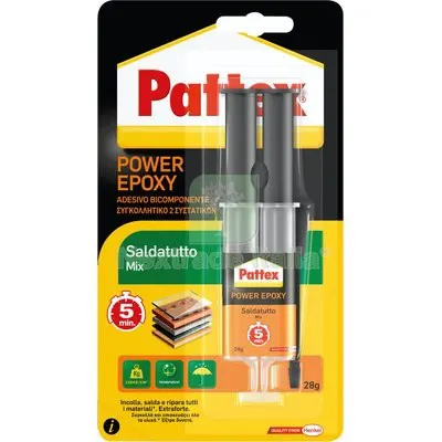 3PZ PATTEX POWER EPOXY SALDATUTTO MIX SIRINGA GR 28 — Adesivi e sigillanti — rif. FERX.VIR8390872 3PZ PATTEX POWER EPOXY SALDATUTTO MIX SIRINGA GR 28 — Adesivi e sigillanti — rif. FERX.VIR8390872