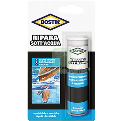 4PZ Bostik Ripara Sotto Acqua GR 56 — Adesivi e sigillanti — rif. FERX.VIR8390876 4PZ Bostik Ripara Sotto Acqua GR 56 — Adesivi e sigillanti — rif. FERX.VIR8390876