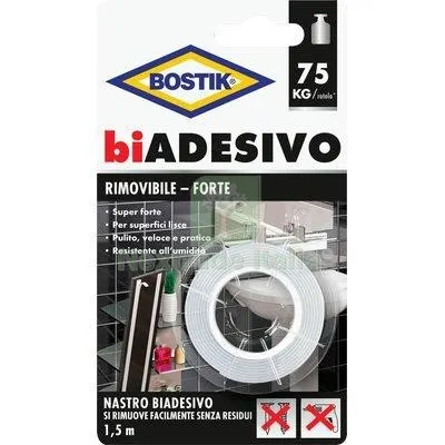 6PZ NASTRO BIADESIVO RIMOVIBILE BOSTIK MM 19 ML 1,5 L MT 1,5 — Adesivi e sigillanti — rif. FERX.VIR8390888 6PZ NASTRO BIADESIVO RIMOVIBILE BOSTIK MM 19 ML 1,5 L MT 1,5 — Adesivi e sigillanti — rif. FERX.VIR8390888