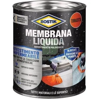 BOSTIK MEMBRANA LIQUIDA TERRACOTTA KG 1 Colore Terracotta — Adesivi e sigillanti — rif. FERX.VIR8390897