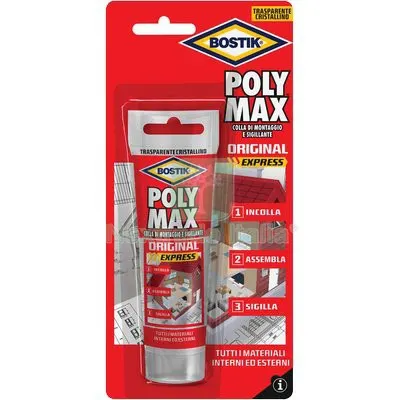 2PZ Bostik Polymax Original Express Trasparente GR 75 — Adesivi e sigillanti — rif. FERX.VIR8390919