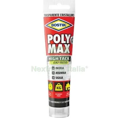 2PZ BOSTIK POLYMAX HIGH TACK EXPRESS TRASPARENTE GR 115 Colore Trasparente — Adesivi e sigillanti — rif. FERX.VIR8390963