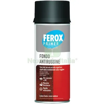 6PZ FONDO AGGRAPPANTE SPRAY FEROX AREXONS ANTIRUGGINE ROSSO ML 400 Colore Rosso — Vernici e smalti — rif. FERX.VIR8391090