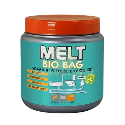 12PZ Melt BIO BAG Scarichi e Fosse Faren 6 Bustine GR 50 GR 50x6 — Scarichi e sifoni — rif. FERX.VIR8392309 12PZ Melt BIO BAG Scarichi e Fosse Faren 6 Bustine GR 50 GR 50x6 — Scarichi e sifoni — rif. FERX.VIR8392309