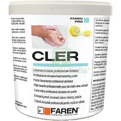 12PZ PASTA LAVAMANI CLER FAREN LT 1 — Sgrassanti e detergenti pittura — rif. FERX.VIR8392417