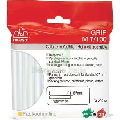COLLA TERMOFUSIBILE RO-MA MM 7X100 GR 200 L CM 10 — Adesivi e sigillanti — rif. FERX.VIR8394057 COLLA TERMOFUSIBILE RO-MA MM 7X100 GR 200 L CM 10 — Adesivi e sigillanti — rif. FERX.VIR8394057