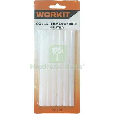 10CF COLLA TERMOFUSIBILE WORKIT MM 12X150 CF=PZ 6 L CM 15 — Adesivi e sigillanti — rif. FERX.VIR8394061 10CF COLLA TERMOFUSIBILE WORKIT MM 12X150 CF=PZ 6 L CM 15 — Adesivi e sigillanti — rif. FERX.VIR8394061