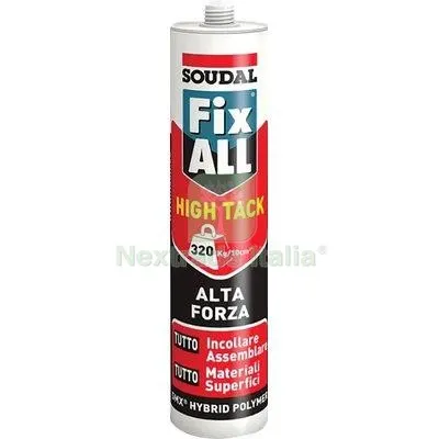 FIX ALL HIGH TACK SOUDAL BIANCO ML 290 — Adesivi e sigillanti — rif. FERX.VIR8394517 FIX ALL HIGH TACK SOUDAL BIANCO ML 290 — Adesivi e sigillanti — rif. FERX.VIR8394517