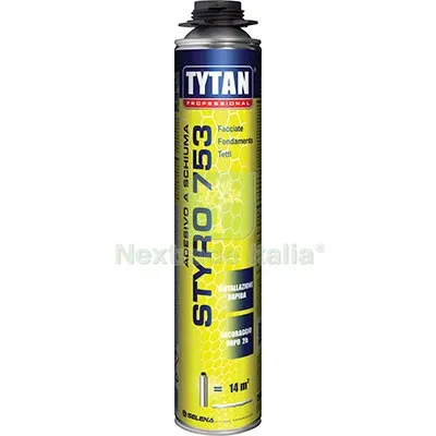 SCHIUMA POLIURETANICA STYRO 753 TYTAN SPRUZZATORE ML 750 Mod SPRUZZATORE — Adesivi e sigillanti — rif. FERX.VIR8396849 SCHIUMA POLIURETANICA STYRO 753 TYTAN SPRUZZATORE ML 750 Mod SPRUZZATORE — Adesivi e sigillanti — rif. FERX.VIR8396849