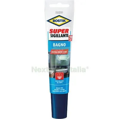 BOSTIK SUPER SIGILLANTE BAGNO BIANCO ML 150 — Adesivi e sigillanti — rif. FERX.VIR8396905 BOSTIK SUPER SIGILLANTE BAGNO BIANCO ML 150 — Adesivi e sigillanti — rif. FERX.VIR8396905