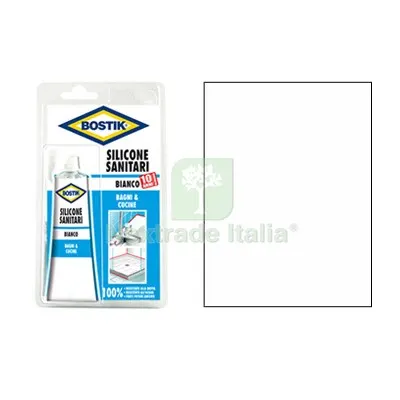 12PZ SILICONE ACETICO SANITARI IN TUBETTO BOSTIK BIANCO ML 60 — Adesivi e sigillanti — rif. FERX.VIR8396907 12PZ SILICONE ACETICO SANITARI IN TUBETTO BOSTIK BIANCO ML 60 — Adesivi e sigillanti — rif. FERX.VIR8396907