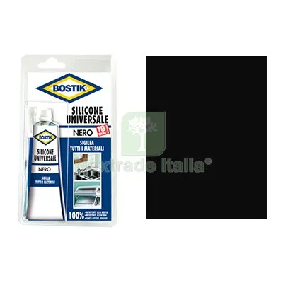 6PZ SILICONE ACETICO IN TUBETTO BOSTIK NERO ML 60 Colore Nero — Adesivi e sigillanti — rif. FERX.VIR8396908 6PZ SILICONE ACETICO IN TUBETTO BOSTIK NERO ML 60 Colore Nero — Adesivi e sigillanti — rif. FERX.VIR8396908