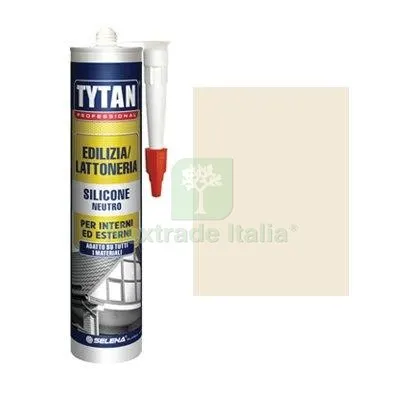 2PZ Silicone Neutro Tytan Avorio RAL 1013 ML 300 Colore Avorio — Adesivi e sigillanti — rif. FERX.VIR8396922 2PZ Silicone Neutro Tytan Avorio RAL 1013 ML 300 Colore Avorio — Adesivi e sigillanti — rif. FERX.VIR8396922
