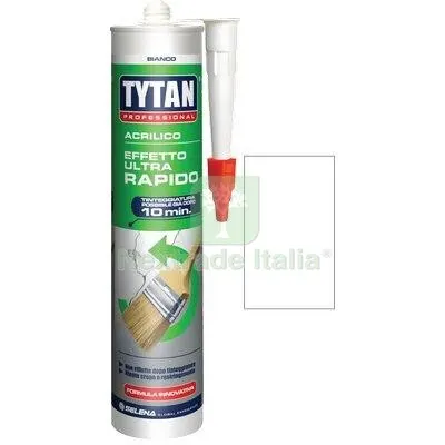 12PZ Silicone Acrilico Ultra Rapido Tytan Bianco Verniciabile ML 300 Colore Bianco RAL 9003 — Adesivi e sigillanti — rif. FERX.VIR8396929 12PZ Silicone Acrilico Ultra Rapido Tytan Bianco Verniciabile ML 300 Colore Bianco RAL 9003 — Adesivi e sigillanti — rif. FERX.VIR8396929