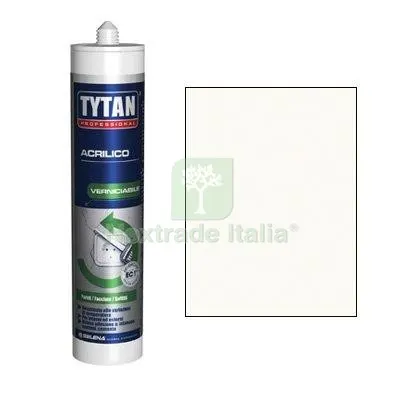 24PZ Silicone Acrilico Tytan Bianco Verniciabile ML 300 Colore Bianco — Adesivi e sigillanti — rif. FERX.VIR8396930