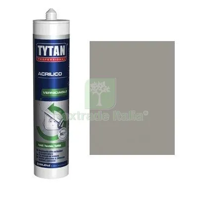 24PZ SILICONE ACRILICO TYTAN GRIGIO VERNICIABILE ML 300 Colore Grigio — Adesivi e sigillanti — rif. FERX.VIR8396931 24PZ SILICONE ACRILICO TYTAN GRIGIO VERNICIABILE ML 300 Colore Grigio — Adesivi e sigillanti — rif. FERX.VIR8396931