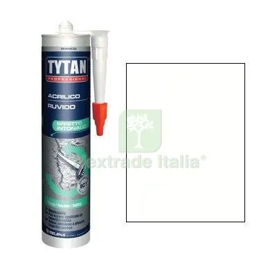 24PZ Silicone Acrilico Ruvido Tytan Bianco Verniciabile ML 300 Colore Bianco — Adesivi e sigillanti — rif. FERX.VIR8396932 24PZ Silicone Acrilico Ruvido Tytan Bianco Verniciabile ML 300 Colore Bianco — Adesivi e sigillanti — rif. FERX.VIR8396932