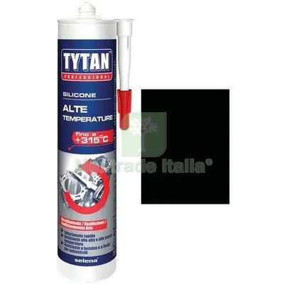 3PZ SILICONE ALTE TEMPERATURE TYTAN NERO ML 300 Colore Nero — Adesivi e sigillanti — rif. FERX.VIR8396934 3PZ SILICONE ALTE TEMPERATURE TYTAN NERO ML 300 Colore Nero — Adesivi e sigillanti — rif. FERX.VIR8396934