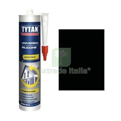 3PZ SILICONE ACETICO UNIVERSALE TYTAN NERO RAL 9005 ML 280 Colore Nero — Adesivi e sigillanti — rif. FERX.VIR8396936 3PZ SILICONE ACETICO UNIVERSALE TYTAN NERO RAL 9005 ML 280 Colore Nero — Adesivi e sigillanti — rif. FERX.VIR8396936