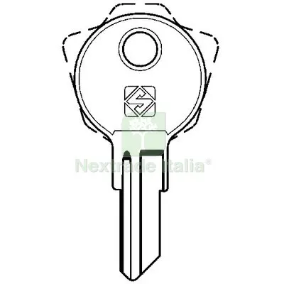 10PZ Chiave Piatta Eledis ELS1 Silca Ottone Nichelato — Serrature e cilindri — rif. FERX.VIR8595536