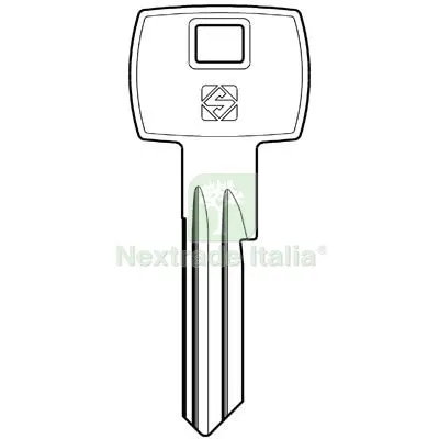 10PZ Chiave Piatta Corbin CB86 Silca Ottone Nichelato Mat Ottone — Serrature e cilindri — rif. FERX.VIR8597943